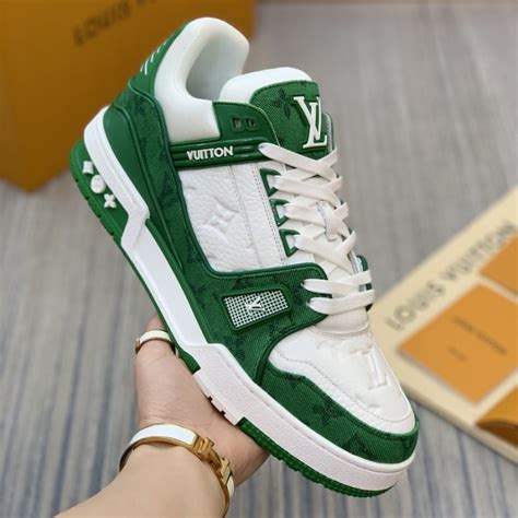 green lv trainer|LV Trainer sneakers price.